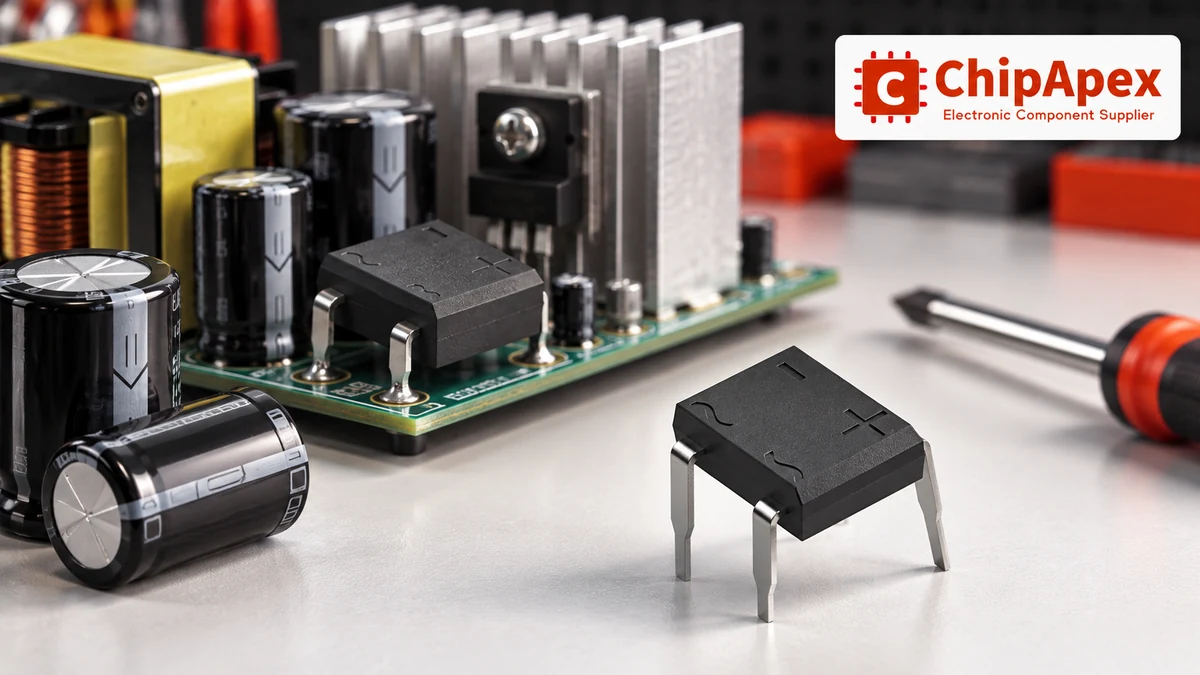 Bridge rectifier with reservoir capacitors and a generic unpowered supply assembly