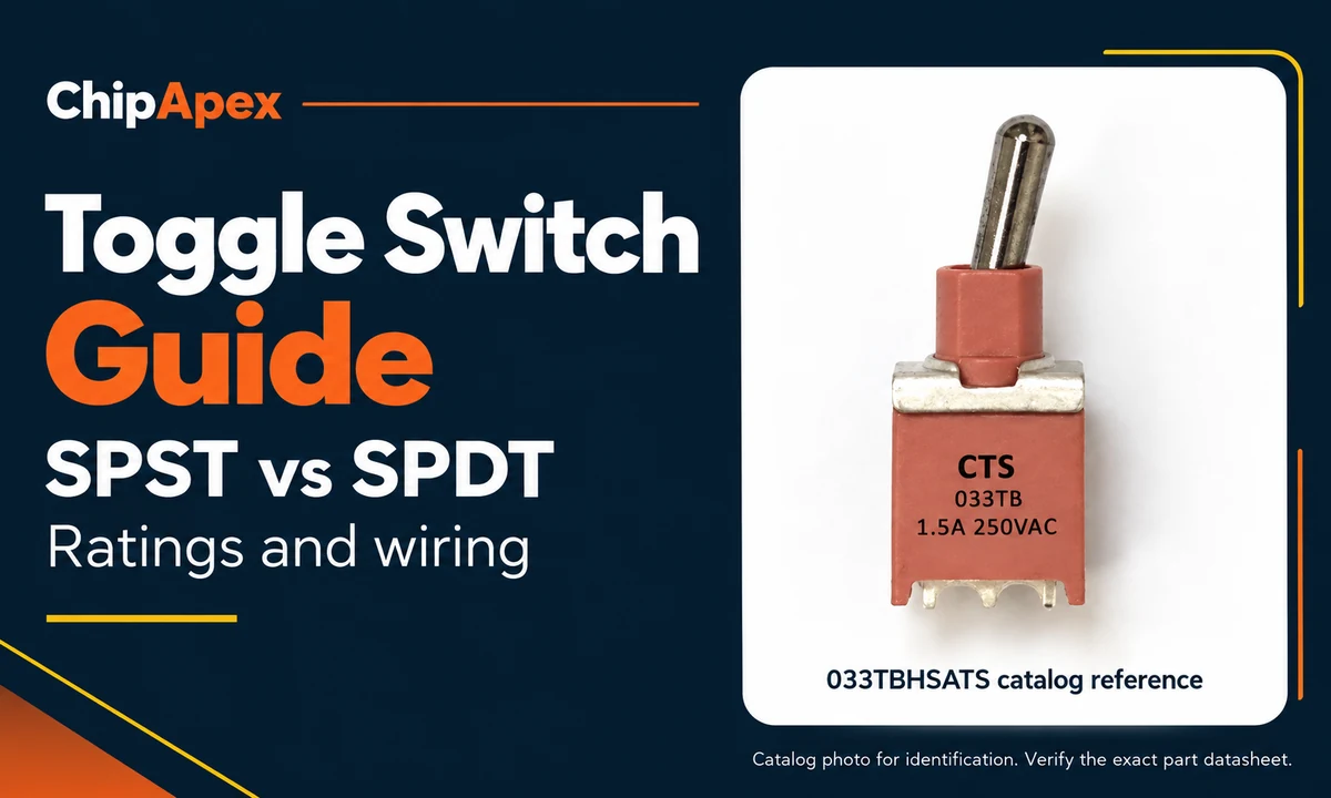 ChipApex toggle switch guide banner with the catalog reference image used on the 033TBHSATS product page