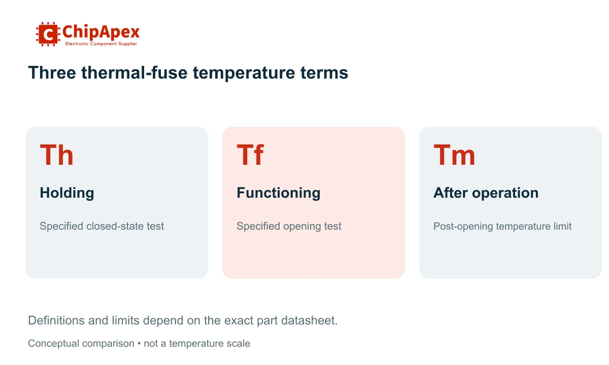Conceptual distinction between holding temperature, functioning temperature and the post-operation temperature limit Conceptual distinction between holding temperature, functioning temperature and the post-operation temperature limit
